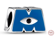 Prívesok Striebro 925 Disney Monsters Ltd (Pixar), Logo M, korálik na náramku film