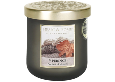Heart & Home V perinách sójová sviečka stredná horí až 30 hodín 110 g