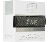 Millefiori Milano Icon Nero - Čierna vôňa do auta Odtiene kovovej tmavohnedej farby vonia až 2 mesiace 47 g