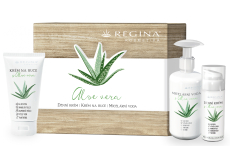 Regina Aloe Vera denný krém 50 ml + micelárna voda 250 ml + krém na ruky 75 ml, kozmetická sada