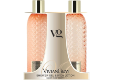 Vivian Gray Neroli a Ambra luxusný sprchový gél 300 ml + luxusné telové mlieko 300 ml, kozmetická súprava