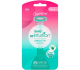 Wilkinson Quattro Intuition Smooth Sensitive holiaci strojček pre ženy 3 kusy