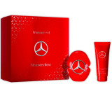 Mercedes-Benz Woman In Red parfumovaná voda 90 ml + telové mlieko 100 ml, darčeková súprava pre ženy