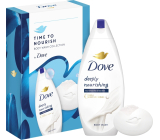Dove Original Care Hlboko vyživujúci krémový sprchový gél 250 ml + krémové toaletné mydlo Beauty Cream Bar 90 g, kozmetická sada