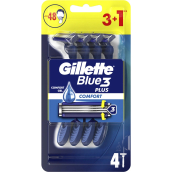 Gillette Blue3 Plus Comfort holiaci strojček 4 kusy pre mužov
