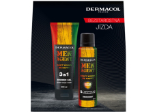 Dermacol Men Agent Don´t Worry be Happy 3v1 sprchový gél na telo, vlasy a tvár 250 ml + dezodorant v spreji 150 ml, kozmetická sada pre mužov