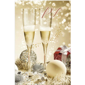 Ditipo Vianočné želania PF Skleničky a šampanské 120 x 180 mm