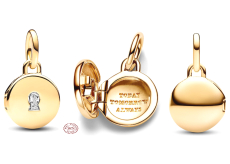 Šarm strieborný 925 zlatý medailón kľúčový prívesok náramok láska