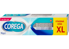 Corega Extra silný fixačný krém bez príchute na kompletné a čiastočné zubné náhrady 70 g