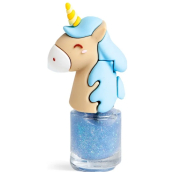 Martinelia Unicorn lak na nechty modrý s trblietkami pre deti 34 g