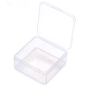 Plastový box číry 4,5 x 4,5 x 2 cm 1 kus