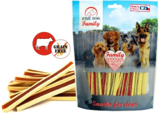 Fine Dog Family sendvič s hovädzím mäsom prírodná mäsová pochúťka pre psy 200 g