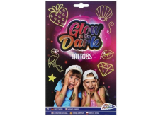 Grafix Dievčatá svietiace v tme tetovanie pre dievčatá 2 listy 24 x 15 cm, vek 7+