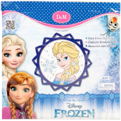 D&M Frozen vyšívanie Elsa, kreatívna sada 20 x 20 cm