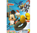 Ditipo Papierová darčeková taška 26,4 x 12 x 32,4 cm Disney Mickey Mouse na hojdačke