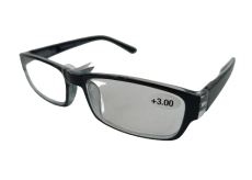 Berkeley Dioptrické okuliare na čítanie +3 plastové čierne 1 kus MC2062