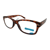 Berkeley Dioptrické okuliare na čítanie +2 plastové, oranžovo-hnedé čierne bodky 1 kus R4007-20 INfocus