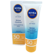 Nivea Sun UV Face Shine Control OF 50 zmatňujúci opaľovací krém pre normálnu až zmiešanú pleť 50 ml
