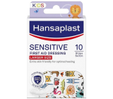 Hansaplast Sensitive Kids XL Zvieracia náplasť s detským motívom 10 kusov