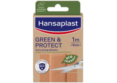 Udržateľná textilná náplasť Hansaplast Green & Protect 1 m x 6 cm