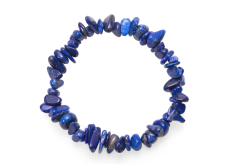 Lapis Lazuli náramok elastický sekaný prírodný kameň 19 cm, kvalita AA, kameň premeny