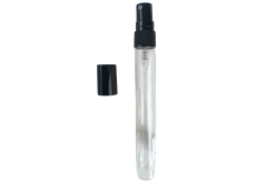 Plastová fľaša s rozprašovačom biela plniteľná transparentná 12 cm JT 14