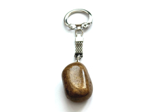 Bronzit Troml prívesok na kľúče prírodný kameň, cca 10 cm