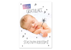 Ditipo Hracie karty pre narodenie dieťaťa Veľká gratulácia šťastným rodičom! Rybičky 48 - Kámo, budem otcom 224 x 157 mm