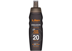 Lilien Sun Active Emulsion SPF20 Vodoodolná opaľovacia emulzia v spreji 200 ml