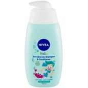 Nivea Kids Magic jablková vôňa 3v1 sprchový gél + šampón + kondicionér pre chlapcov 500 ml