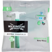 Wilkinson Extra Essential Sensitive 2 jednorazový holiaci strojček s 2 čepieľkami pre mužov 5 kusov