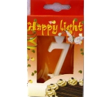 Happy light Tortová sviečka číslica 7 v krabičke