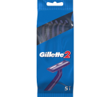 Gillette2 pohotová jednorazová holítka 5 kusov pre mužov v sáčku