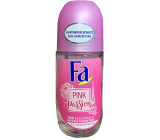 Fa Pink Passion Pink Rose Scent 48h kuličkový deodorant roll-on pro ženy 50 ml