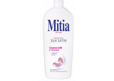 Mitia Silk Satin s kokosovým mliekom tekuté mydlo náhradná náplň 1 l
