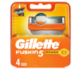 Gillette Fusion5 Power náhradné hlavice 4 kusy, pre mužov