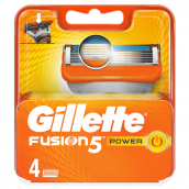 Gillette Fusion5 Power náhradné hlavice 4 kusy, pre mužov