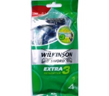 Wilkinson Extra 3 Sensitive holiaci strojček jednorazový 3 čepieľky 4 kusy
