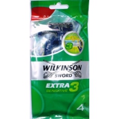 Wilkinson Extra 3 Sensitive holiaci strojček jednorazový 3 čepieľky 4 kusy