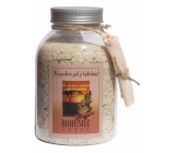 Bohemia Gifts Škorica a Agát s afrodiziakálne vôňou soľ do kúpeľa 1,2 kg