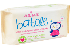Alpa Batoľa vlhčené toaletné obrúsky s aloe vera pre deti 72 kusov