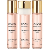 Chanel Coco Mademoiselle toaletná voda náplne pre ženy 3 x 20 ml