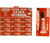 Samson Super Glue tekuté sekundové lepidlo červené 12 x 3 g