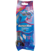 Super-Max Syrine 4břitý holiaci strojček pre ženy 6 kusov