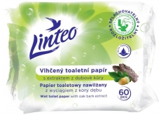 Linteo Satin vlhčený toaletný papier s dubovou kôrou 60 kusov