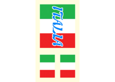 Arch Tetovacie obtlačky na tvár i telo Taliansko vlajka 1 motív