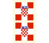 Arch Tetovací obtisky na obličej i tělo Chorvatsko vlajka 1 motiv