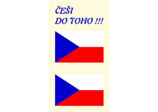 Arch Tetovacie obtlačky na tvár i telo Slovenská vlajka 3 motív