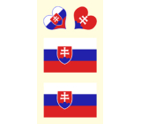 Arch Tetovacie obtlačky na tvár i telo Slovensko vlajka 3 motív