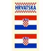 Arch Tetovacie obtlačky na tvár i telo Chorvátsko vlajka 3 motív